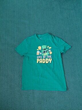 Life Of The Paddy Irish Funny Drinking Beer Green T Shirt Sz Medium